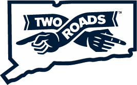 two roads ct logo white