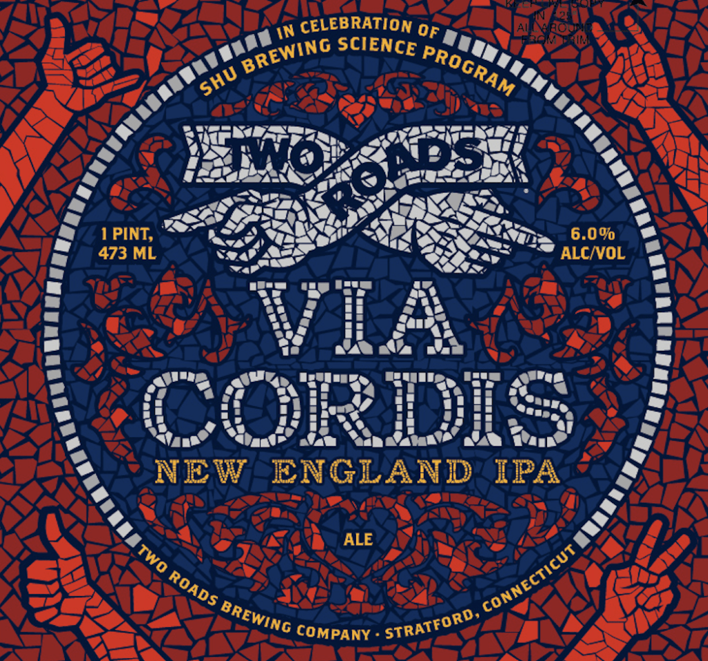 Via Cordis New England IPA by Two Roads Brewing Co