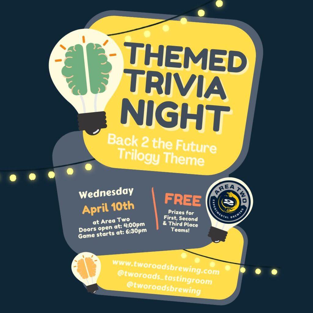 Wednesday Trivia Night at Area Two- Back 2 the Future Trilogy Themed