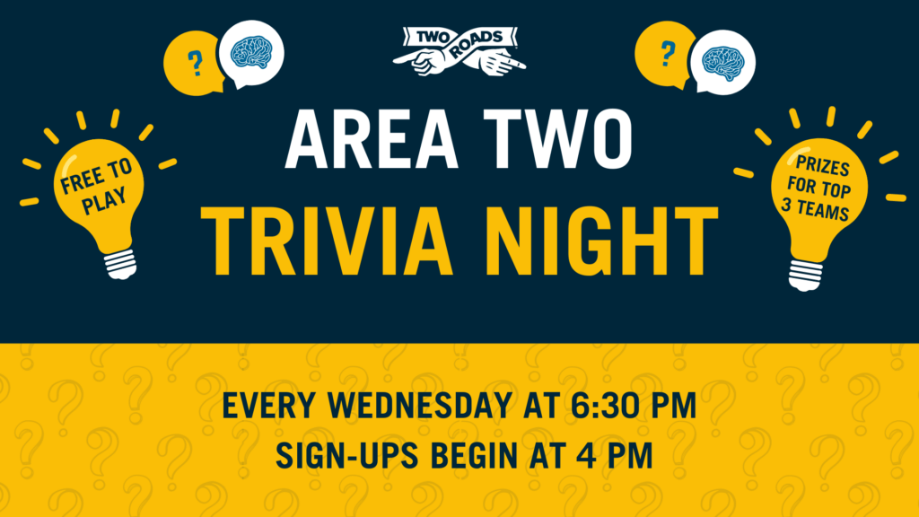 WEDNESDAY NIGHT TRIVIA AT AREA TWO