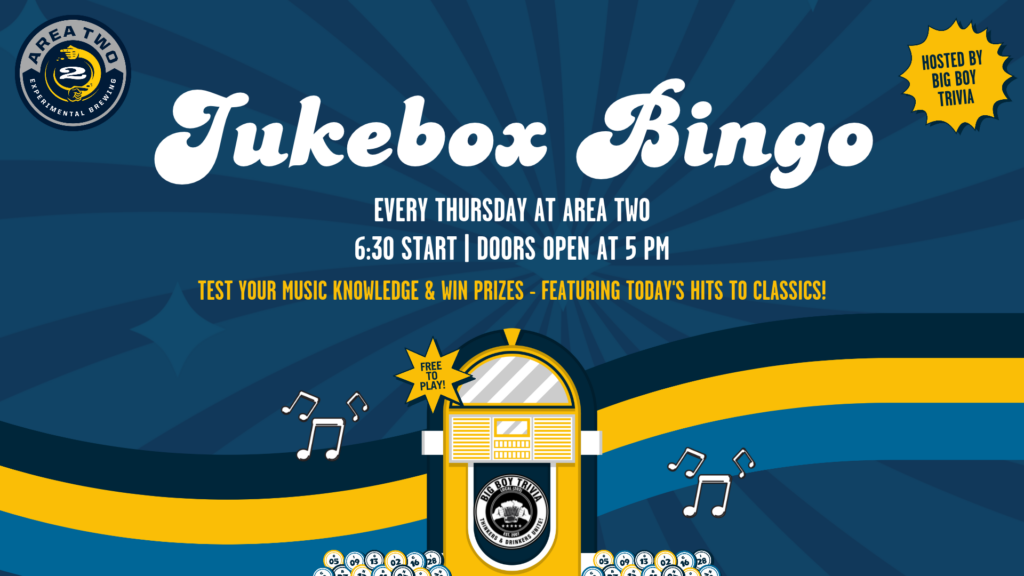 Jukebox Bingo at Area Two